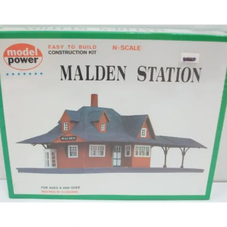 Model Power 1524 N Scale Malden Station Building Kit - Model Train Junction: Quality Parts and Art Supplies