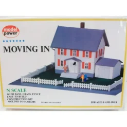Model Power 1553 N Scale Moving In House Building Kit - Model Train Junction: Quality Parts and Art Supplies