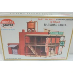 Model Power 1512 N Scale Railroad Hotel/Hotel De La Gare Building Kit - Model Train Junction: Quality Parts and Art Supplies