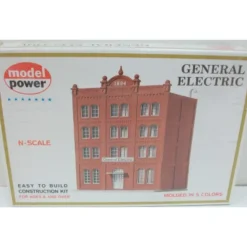 Model Power 1545 N Scale 4-Story General Electric Building Kit - Model Train Junction: Quality Parts and Art Supplies