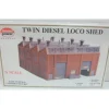 Model Power 1550 N Scale Twin Loco Shed Building Kit - Model Train Junction: Quality Parts and Art Supplies