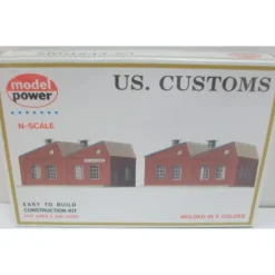 Model Power 1547 N Scale US. Customs Building Kit - Model Train Junction: Quality Parts and Art Supplies