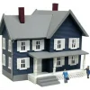 Model Power 2559 N Simpson's House Built Up Lighted W/2 Hand Painted Figures - Model Train Junction: Quality Parts and Art Supplies