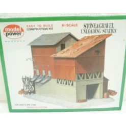Model Power 1518 N Stone & Gravel Unloading Station Kit - Model Train Junction: Quality Parts and Art Supplies