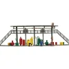Model Power 2591 N Tank Filling Station Built Up - Model Train Junction: Quality Parts and Art Supplies