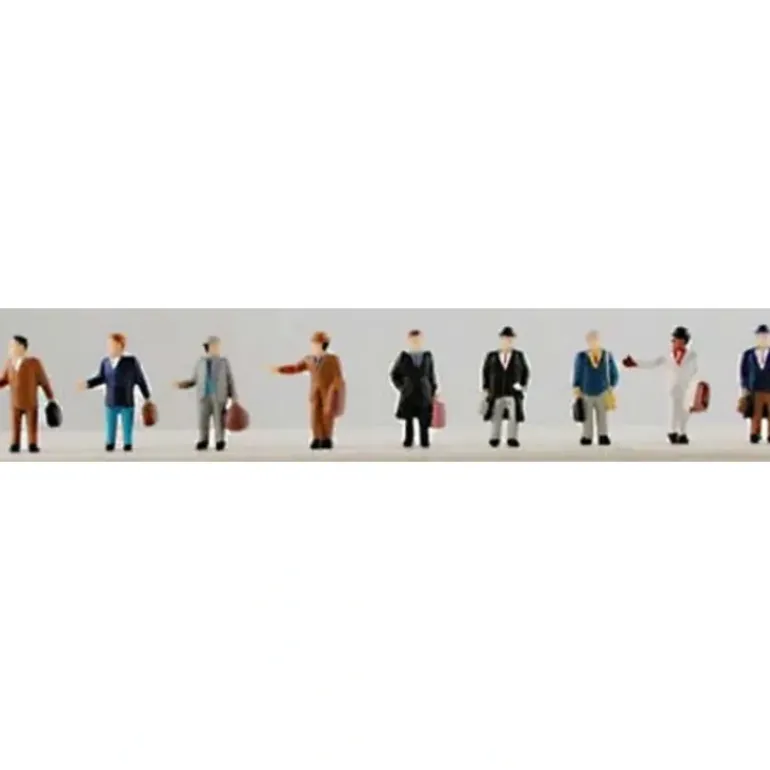 Model Power 1374 N Traveling Figures (Pack of 9) - Model Train Junction: Quality Parts and Art Supplies