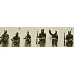 Model Power 5694 Sitting Soldier Figures (Set of 6) - Model Train Junction: Quality Parts and Art Supplies