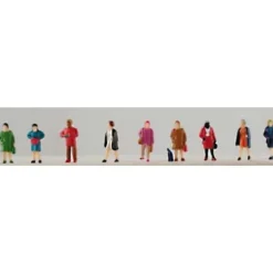 Model Power 1375 Standing / Travelling Women Figures (Set of 9) - Model Train Junction: Quality Parts and Art Supplies