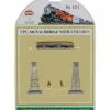 Model Power 1311N 3 Piece Signal Bridge with Two Figures - Model Train Junction: Quality Parts and Art Supplies