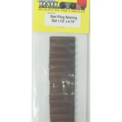 Model Railstuff 2010 Steel Piling Retaining Wall - Model Train Junction: Quality Parts and Art Supplies