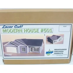 Mountaineer Precision Products 501 Modern House HO Kit - Model Train Junction: Quality Parts and Art Supplies