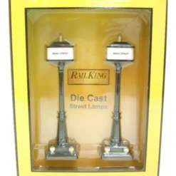 MTH 30-11079 #57 Black Broadway-Main Street Lights (2) - Model Train Junction: Quality Parts and Art Supplies