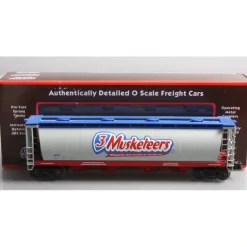 MTH 30-75301 3 Musketeers 4-Bay Cylindrical Hopper Car - Model Train Junction: Quality Parts and Art Supplies