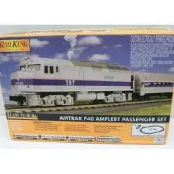MTH 30-4204-1 Amtrak F40 Amfleet O Gauge Diesel Passenger Train Set w/PS 2.0 - Model Train Junction: Quality Parts and Art Supplies
