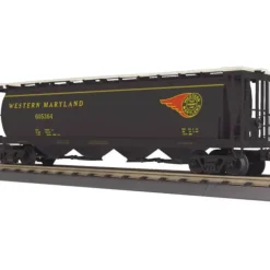 MTH 30-75364 4-BAY CYLINDRICAL HOPPER CAR WESTERN MARYLAND - Model Train Junction: Quality Parts and Art Supplies