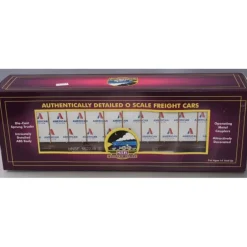 MTH 20-98659 BNSF Flat Car w/Bulkheads w/Covered Wood Load V2 - Model Train Junction: Quality Parts and Art Supplies