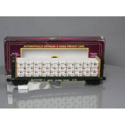 MTH 20-98660 British Columbia Flat Car w/ Bulkheads & Covered Wood Load V2 - Model Train Junction: Quality Parts and Art Supplies