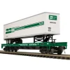 MTH 20-98769 Burlington Northern Flatcar w/Trailer - Model Train Junction: Quality Parts and Art Supplies