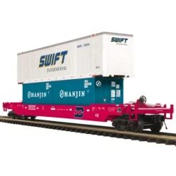 MTH 20-95083 Burlington Northern Husky Stack Car #63355 - Model Train Junction: Quality Parts and Art Supplies