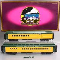 MTH 20-4130 C&NW 70' Madison Combine/Diner Car Set/Box - Model Train Junction: Quality Parts and Art Supplies