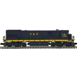 MTH 20-20073-1 C&O GE U30C Diesel Engine w/PS 2.0 (Hi-Rail Wheels) #3309 - Model Train Junction: Quality Parts and Art Supplies