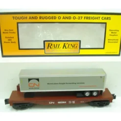 MTH 30-76334 Canadian National Flat Car w/Trailer - Model Train Junction: Quality Parts and Art Supplies