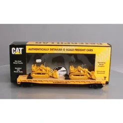 MTH 20-98648 Caterpillar 60 Flat Car with 2 CAT No. 977 Traxcavators #977516 - Model Train Junction: Quality Parts and Art Supplies