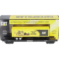 MTH 20-98563 Caterpillar Flatcar w/Trailer - Model Train Junction: Quality Parts and Art Supplies