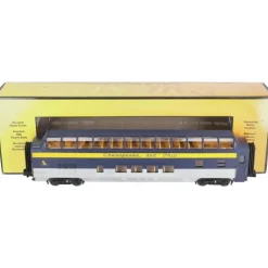 MTH 30-67569 Chesapeake & Ohio 60' Streamlined Vista Dome Car - Model Train Junction: Quality Parts and Art Supplies