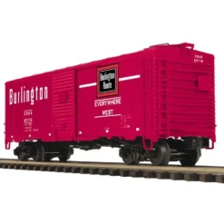 MTH 20-93468 Chicago Burlington & Quincy 40' AAR Box Car - Model Train Junction: Quality Parts and Art Supplies