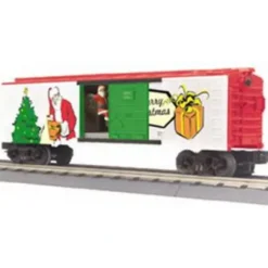 MTH 30-79281 Christmas Operating Box Car w/Signal Man - Model Train Junction: Quality Parts and Art Supplies