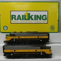 MTH 70-2041-1 G C&NW F-7 AA Diesel Locomotive Set w/Proto-Sound 2.0 (Set of 3) - Model Train Junction: Quality Parts and Art Supplies