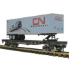MTH 70-76052 G Scale Canadian National Flat Car with 45' Trailer - Model Train Junction: Quality Parts and Art Supplies