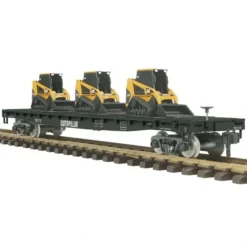 MTH 70-76043 G Scale Caterpillar Flat Car #782115 with CAT 247 Multi Loader (3) - Model Train Junction: Quality Parts and Art Supplies