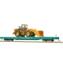MTH 80-98012 Great Northern HO Scale 60' Wood Deck Flat Car w/950G Wheel Loader - Model Train Junction: Quality Parts and Art Supplies
