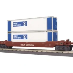 MTH 30-76379 Great Northern Husky Stack Car - Model Train Junction: Quality Parts and Art Supplies