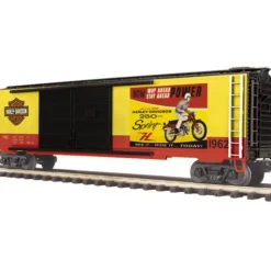 MTH 20-93509 Harley Davidson (1962) Double Door 50' Box - Model Train Junction: Quality Parts and Art Supplies