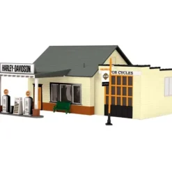 MTH 30-90327 Harley Davidson Country Gas Station - Model Train Junction: Quality Parts and Art Supplies