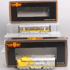 MTH 80-2114-1 HO Scale Santa Fe F7 A/B Diesel Locomotive Set w/PS3 EX/Box - Model Train Junction: Quality Parts and Art Supplies