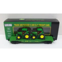 MTH 30-76307 John Deere Flat Car with 2 6420 Tractors - Model Train Junction: Quality Parts and Art Supplies