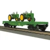 MTH 30-76306 John Deere Flat Car with 2 Model B Tractors - Model Train Junction: Quality Parts and Art Supplies