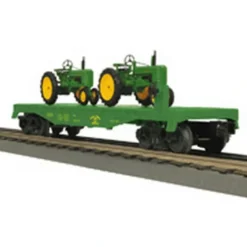 MTH 30-76306 John Deere Flat Car with 2 Model B Tractors - Model Train Junction: Quality Parts and Art Supplies