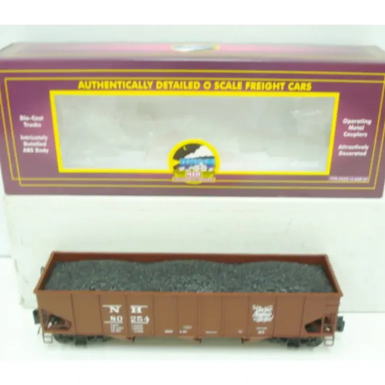 MTH 20-97677 New Haven 70 Ton 3-bay Hopper Car w/ Coal Load - Model Train Junction: Quality Parts and Art Supplies