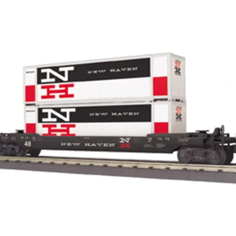 MTH 30-76396 New Haven Husky Stack Car - Model Train Junction: Quality Parts and Art Supplies