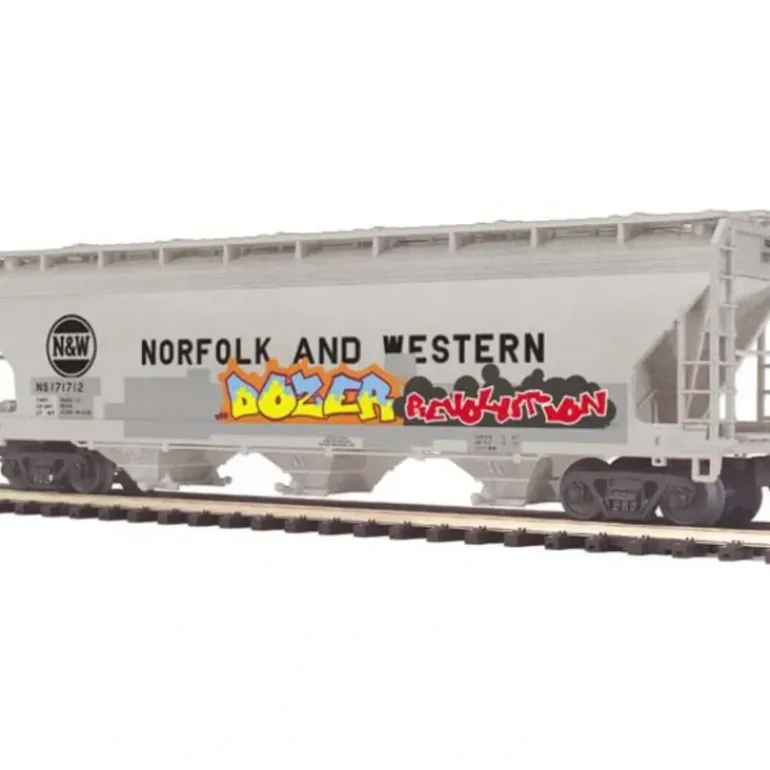 MTH 20-97698 Norfolk Southern 3-Bay Centerflow Hopper - Model Train Junction: Quality Parts and Art Supplies
