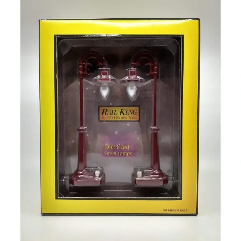 MTH 30-1090 O #58 Maroon Single Arc Lamp Set (Pack of 2) - Model Train Junction: Quality Parts and Art Supplies