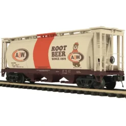 MTH 20-97685 O A&W Rootbeer 3-Bay Cylindrical Hopper Car #191910 - Model Train Junction: Quality Parts and Art Supplies