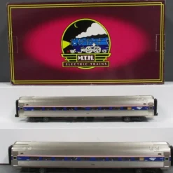 MTH 20-66143 O Amtrak Premier Amfleet Passenger Car Set (Set of 2) - Model Train Junction: Quality Parts and Art Supplies