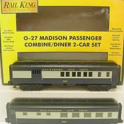MTH 30-6269 O Baltimore & Ohio Madison Combo/Diner Set #3669/#3667 (Set of 2) LN/Box - Model Train Junction: Quality Parts and Art Supplies