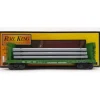 MTH 30-76691 O BN Flat Car with Bulkheads and Pipe Load #628980 w/ EOTD LN/Box - Model Train Junction: Quality Parts and Art Supplies